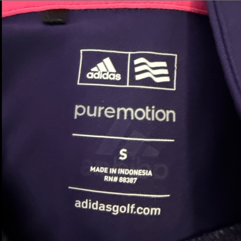 Adidas Pure Motion Purple, Pink and Gray Golf Shirt Women’s Small - Picture 2 of 7